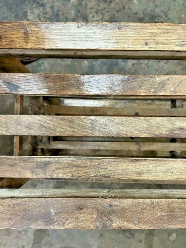 Alt Vintage Selten Handgefertigt 3 Regale Teak Holz Schuhe / Buch Mehrzweck Use - Bild 12 von 12