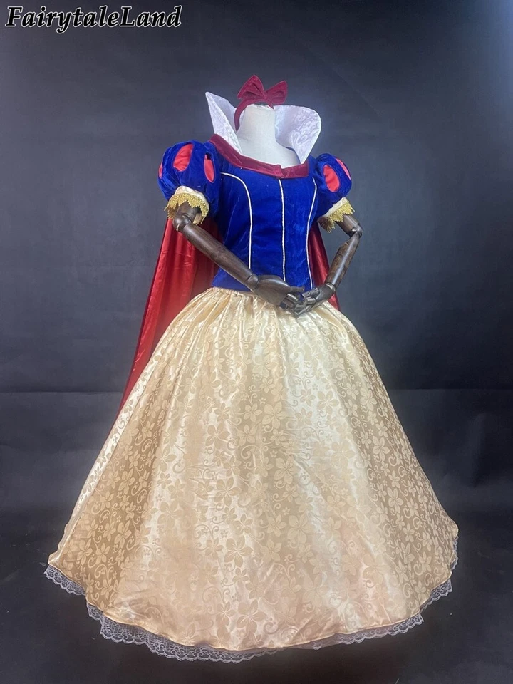 Белоснежный косплей костюм высокого качества Хэллоуин принцесса платье вечеринки - Изображение 4 из 4