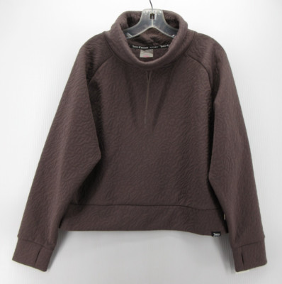 Juicy Couture Sweatshirt Women Large Purple Plum Truffle Jacquard Pullover NEW