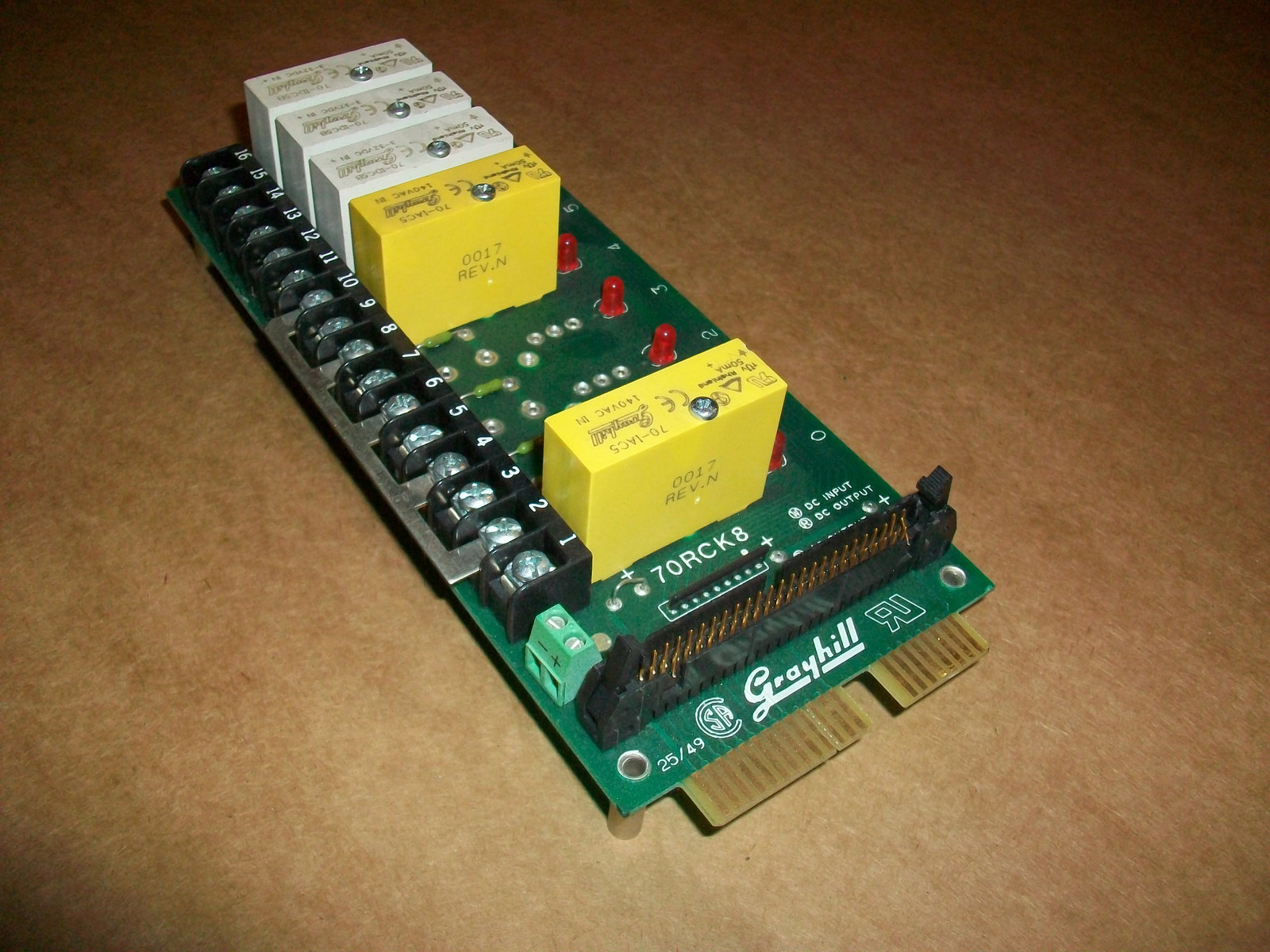 GRAYHILL 70RCK8HL RELAY BOARD w/ 70IAC5 70IDC5 USED eBay
