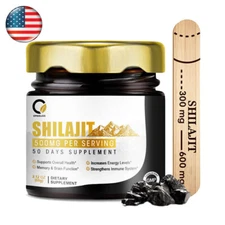 Pure 100% Himalayan Shilajit Soft Resin Organic Extremely Potent Fulvic Acid