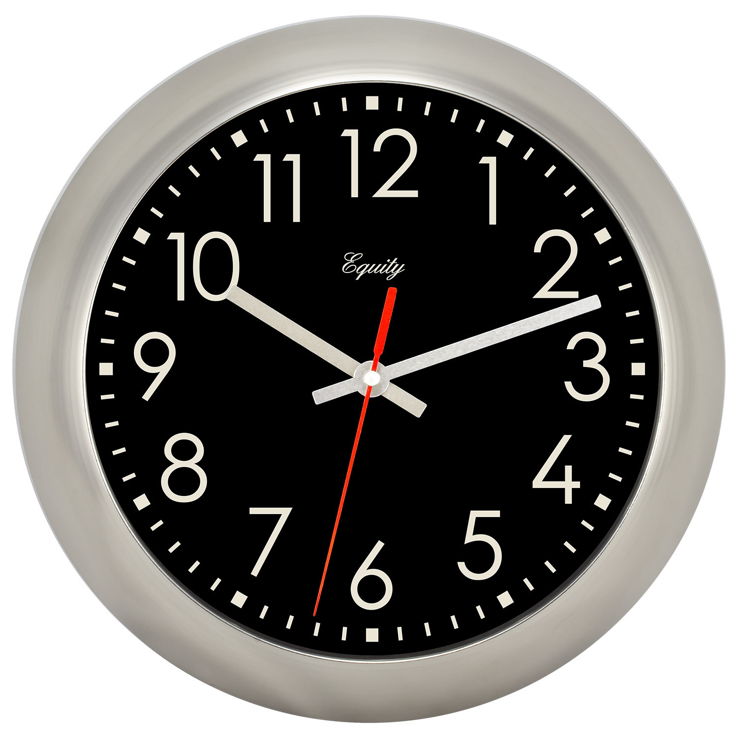 20802 Equity by La Crosse 11" Owen Silent Sweep Analog Wall Clock - Open Box