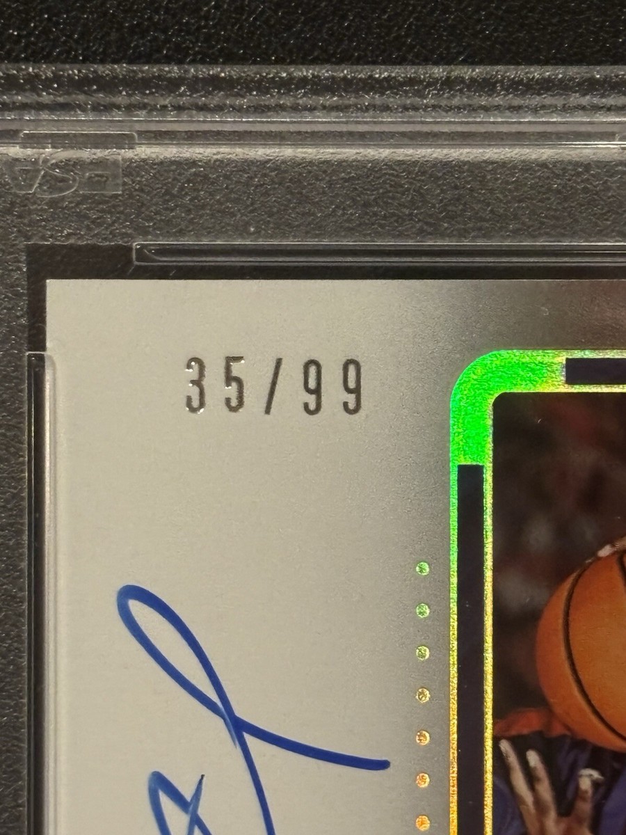 2022-23 Panini Contenders Jalen Duren Auto Variation RC #/99. PSA