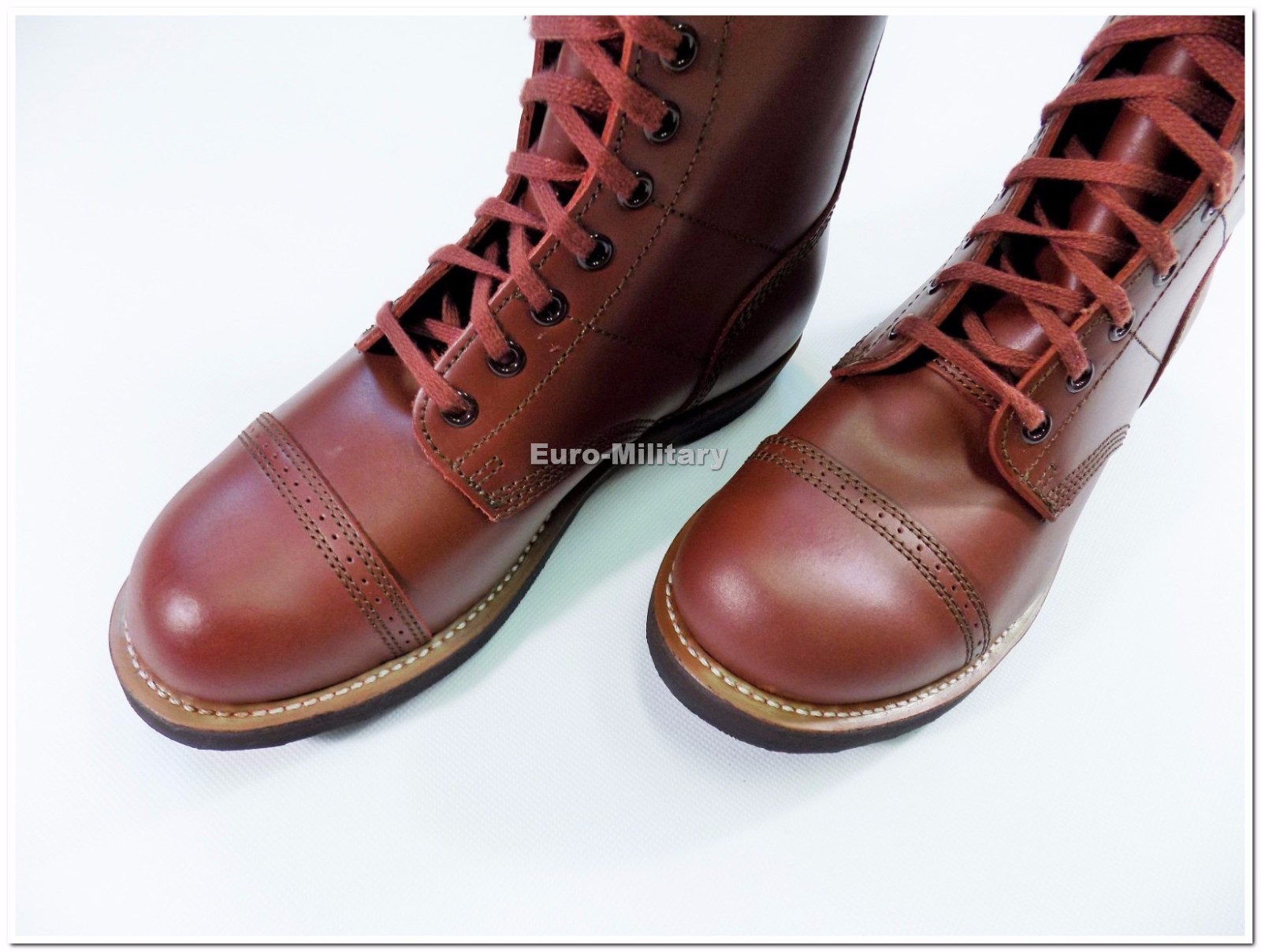 WW2 US Army Paratrooper Boots High Quality 100 Leather Jump Shoes