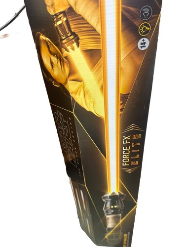 Star Wars Rey Skywalker Yellow Force FX Elite Lightsaber NEW Factory Sealed - Picture 12 of 13