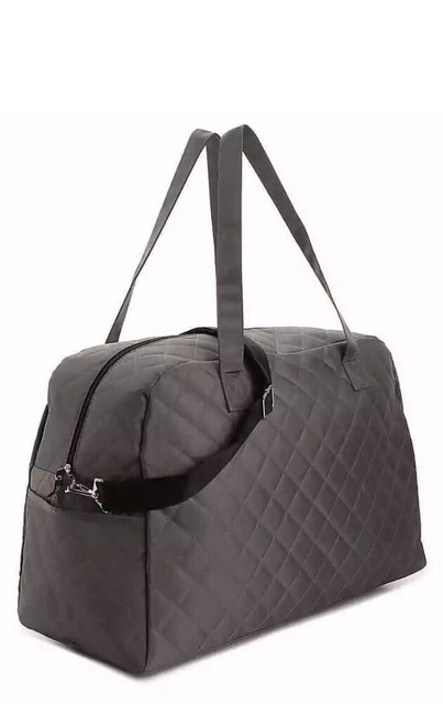 gray weekender bag
