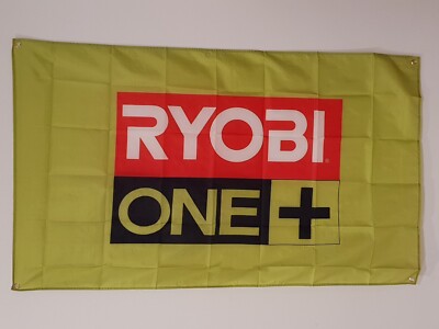 Quality RYOBI ONE+ Flag 150 x 90cm Banner for the Man Cave tool logo ...