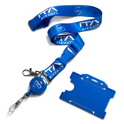 ITA Airways Farbstoff Sublimation Schlüsselband Set