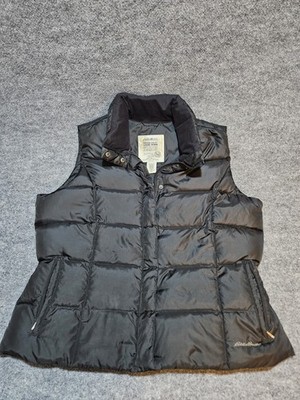Eddie Bauer Premium Quality Goose Down Puffer Vest Men's XXL 2XL Black