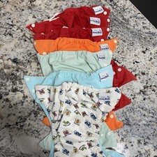 7 Fuzzi Bunz Size Small Baby Diaper Covers reusable Unisex