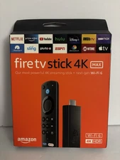 Amazon Fire TV Stick 4K MAX Streaming Device WiFi6 Alexa Voice Remote TV Control