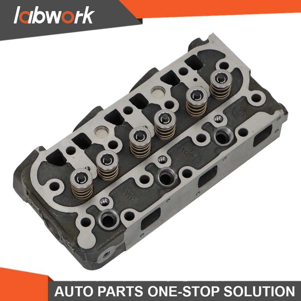 Labwork Complete Cylinder Head w/ Valves Full Gasket Set For Kubota D1005 Engine