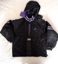 Vintage Los Angeles Lakers Jacket Mens XL NBA Starter Hooded 90s Puffer