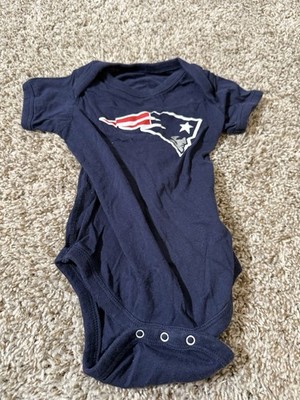 New Era New England Patriots Baby Boy Bodysuit Sz 6-9M Navy Blue NFL Super Bowl