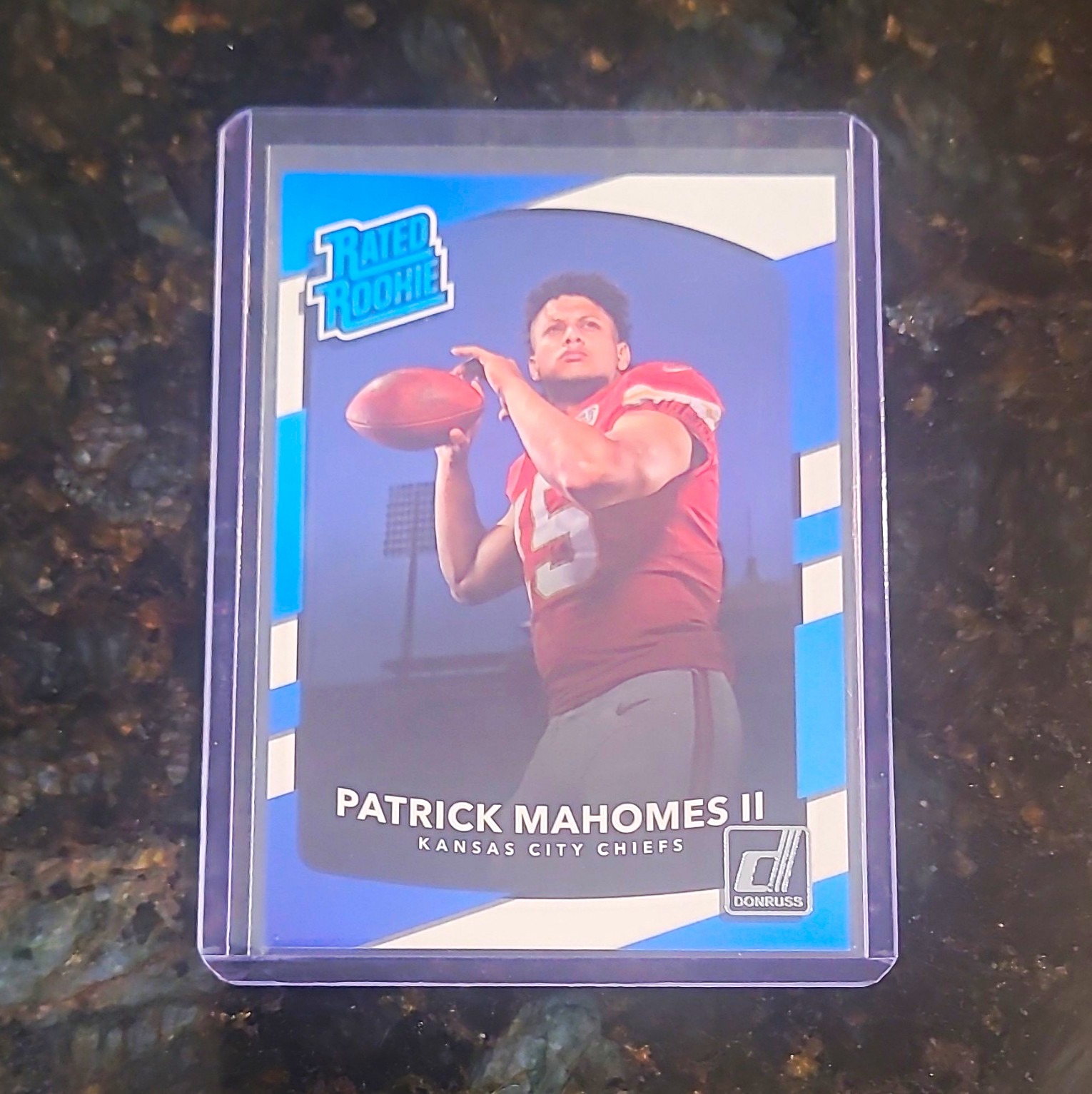 Panini 2017 Donruss Press Proof Blue Patrick Mahomes II Rated Rookie #327
