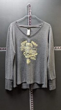 Vintage Harley Davidson Buckeye Dayton Ohio Long Sleeve Shirt L 1903 Thumb Hole