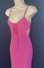 Missy Empire Hot Pink Stretch Summer Dress Mini BNWT Size 8