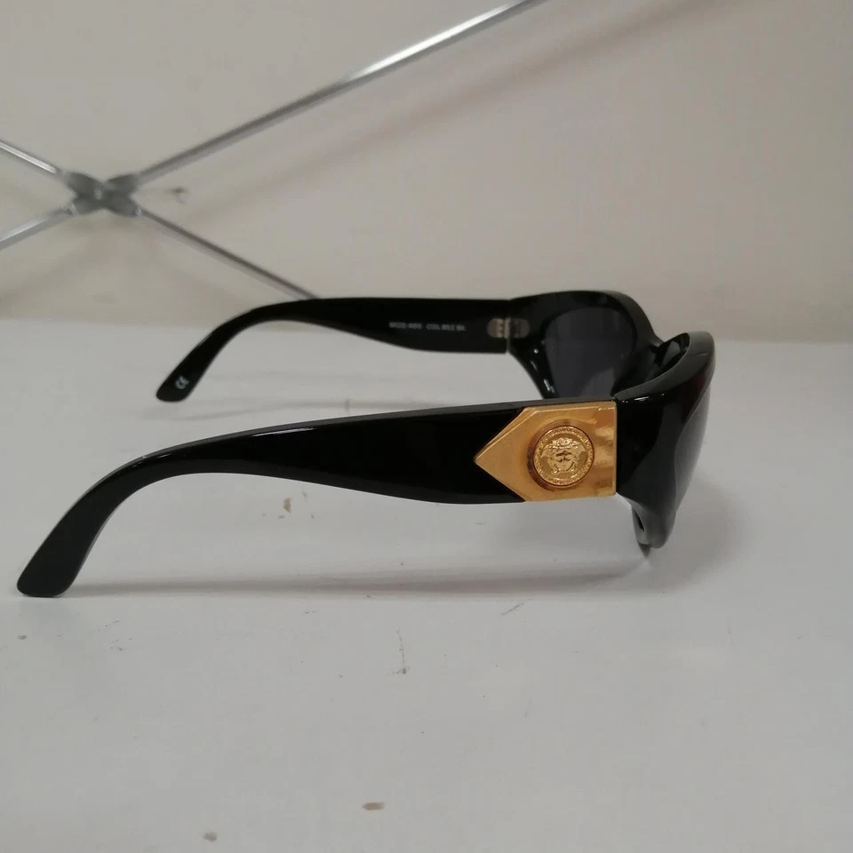 Gafas de sol Gianni Versace Mod.460 negras años 90 hechas en Italia logotipo de Medusa vintage Foto 3 de 4
