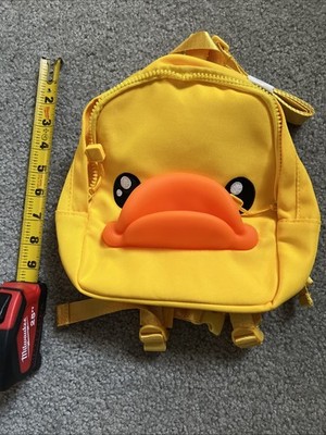 Yellow Duck Toddler Backpack by Croco Baby   Mini Cute Bag with Safety Strap