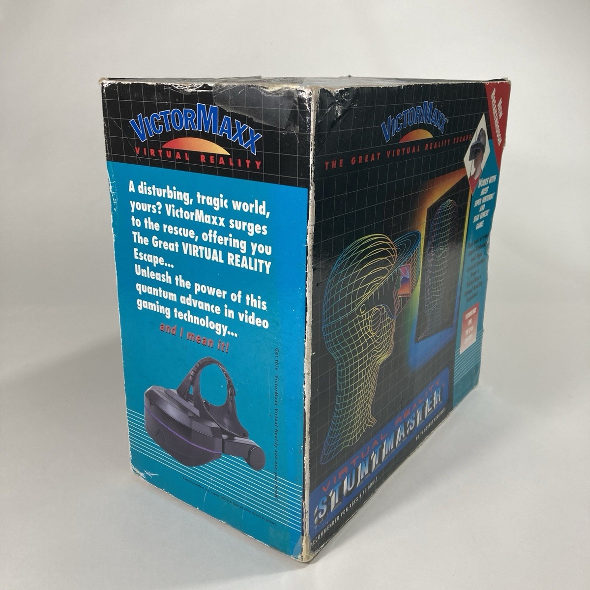 VictorMaxx Stuntmaster Virtual Reality Headset SNES Sega Video
