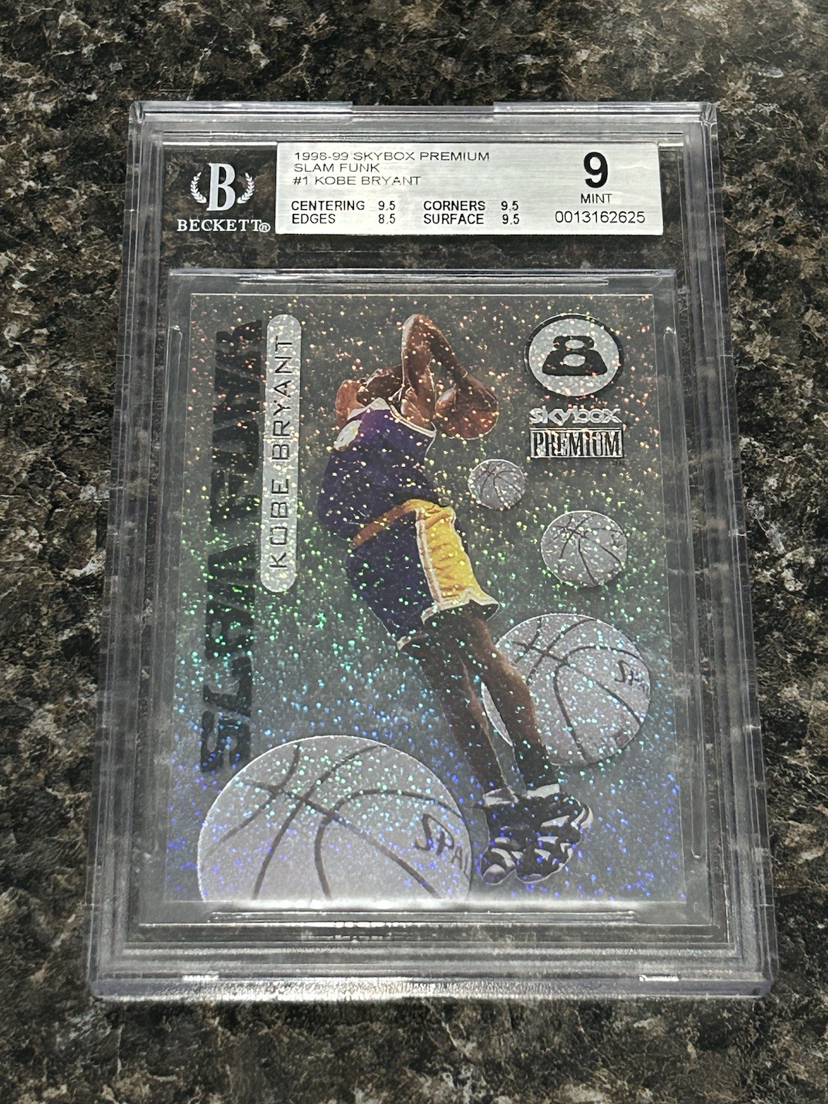 1998 Skybox Premium KOBE BRYANT Slam Funk #1 BGS 9 Great Subgrades RARE INSERT