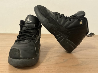 #ad Jordan Air Jordan 12 Retro Shoes Toddler Size 11C Black Basketball Sneakers $39.99