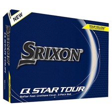 Srixon Q-Star Tour 5 Golf Balls Prior Generation 1 Dozen Tour Yellow NEW