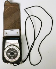 Leningrad 4 Soviet Light Exposure Meter with Genuine Leather Case VINTAGE 1960s