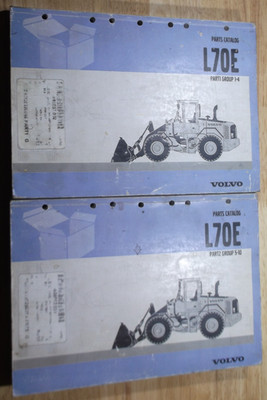 VOLVO L70E WHEEL LOADER PARTS MANUAL BOOK CATALOG 2 VOLUME SET