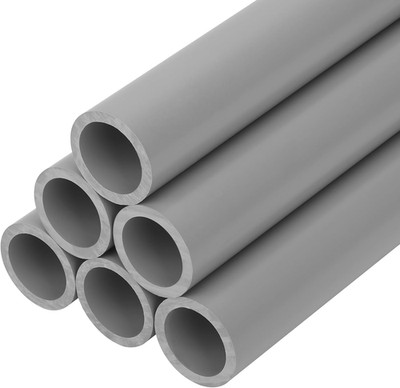 6Pcs 1/2 Inch Grey Electrical Conduit PVC Pipe 17'' Long Sch40 PVC Rigid Tube rou