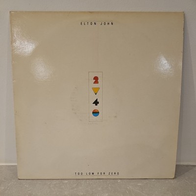 Elton John Too Low For Zero Vinyl Record HISPD24 1983