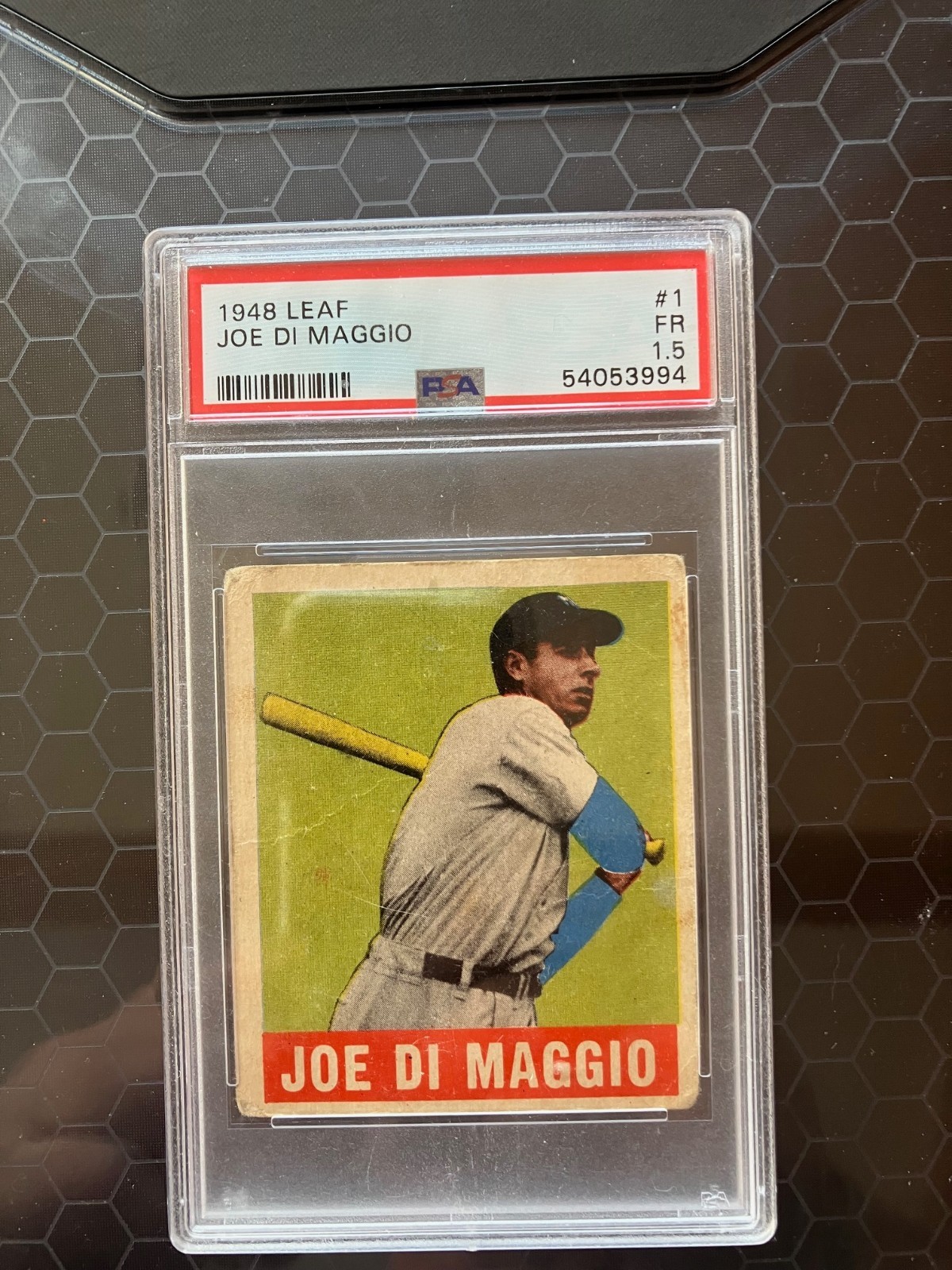 1948 LEAF GUM CO. #1 JOE DIMAGGIO - PSA 1.5 FR