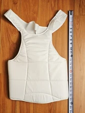 Century Martial Arts Lightweight Chest Guard White Karate Breast Rib Protector