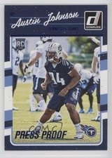 2016 Donruss Rookies Press Proof Blue Austin Johnson #305 k5i