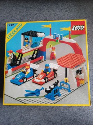 LEGO Legoland - 6381 - Motor Speedway - Vintage - 1987 - Komplett - Ovp - BA