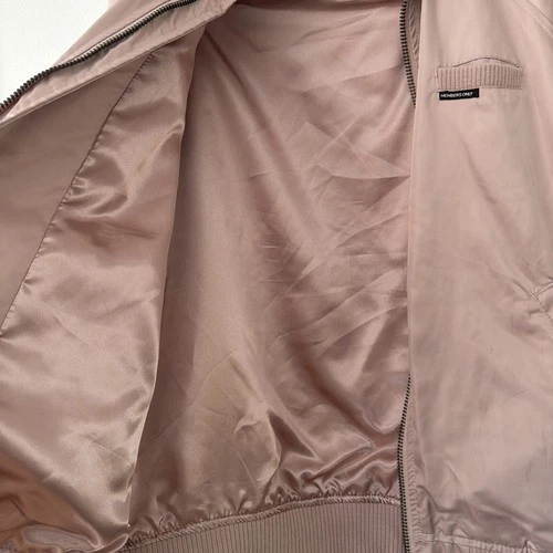 Members Only Iconic Racer Jacket Blush Pink Men's Medium bomber streetwear image 9
