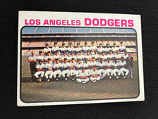 1973 LOS ANGELES DODGERS TOPPS TEAM DAVEY LOPES ROOKIE YR #91  BASEBALL CARD !