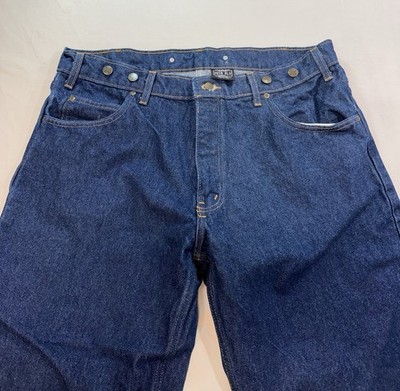 Vintage Prison Blues Carpenter Jeans Mens 40x30 Blue Cotton Denim Made in USA