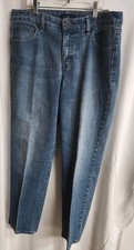 Bandolino Mandie Straight Leg Women's size 14S Stretchy Blue Denim Jeans EUC