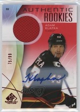 2024-25 SP Game Used Authentic Rookies Red Jersey /99 Adam Klapka Rookie Auto RC