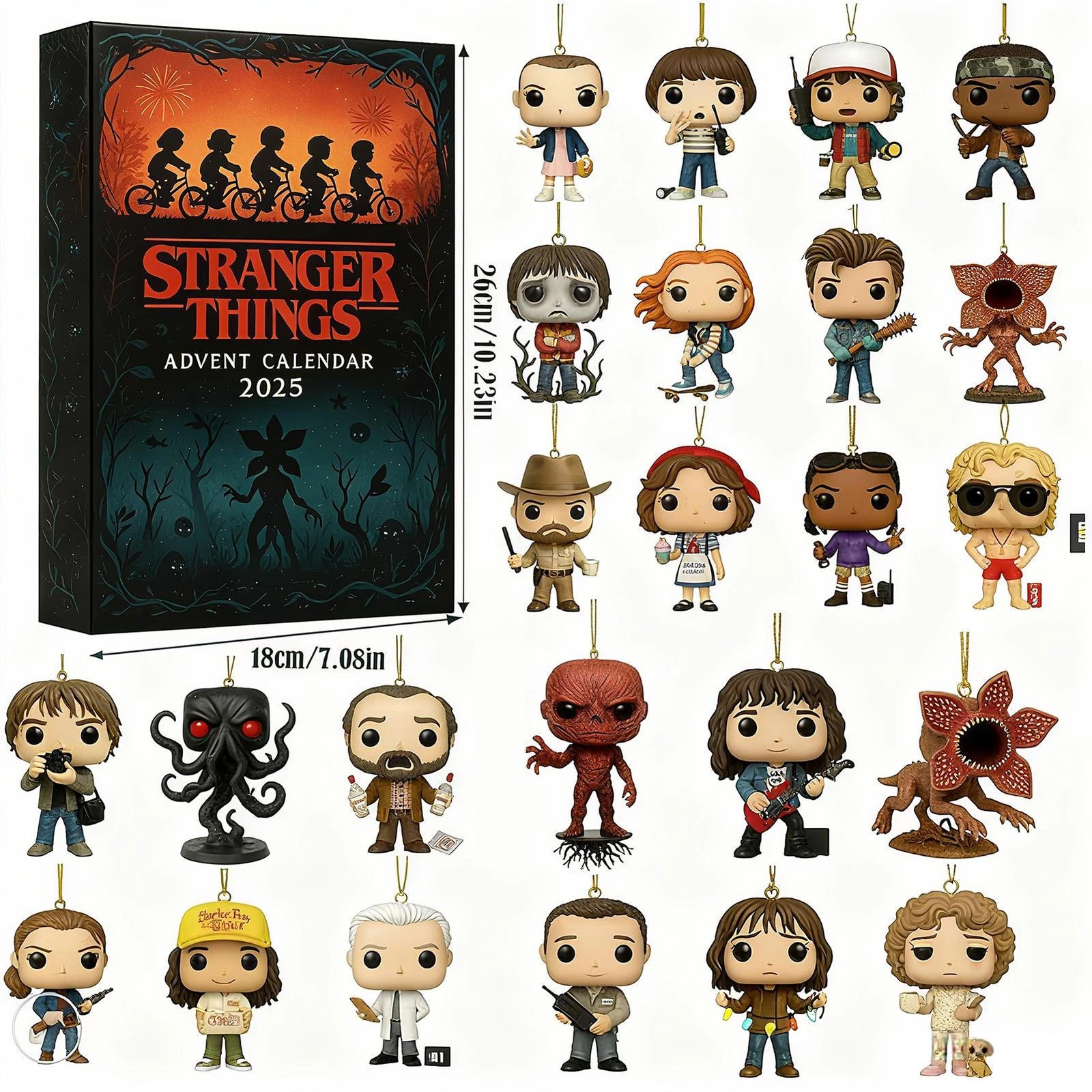 Dungeons & Dragons: Stranger Things: Christmas Tree Acrylic 2D Advent Calendar