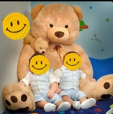 Peluche ORSO gigante Max & SAX 180 cm XXXXL bambini giochi pupazzo teddy bimba