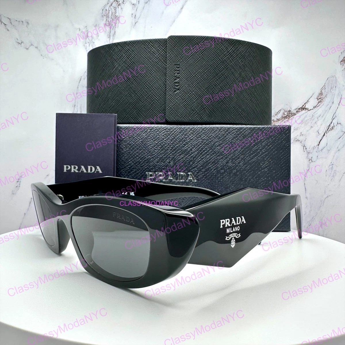 PRADA Black Cat Eye Sunglasses for Women for sale | eBay