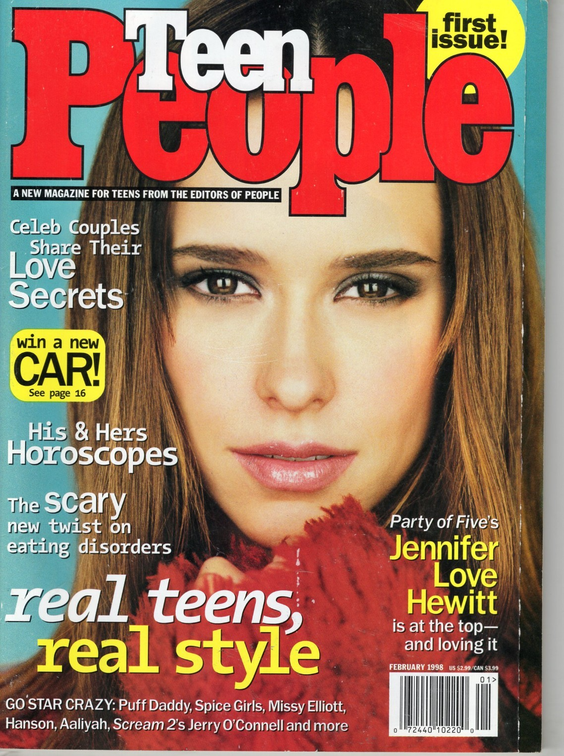 Teen People Magazine February 1998 Jennifer L. Hewitt Hanson Spice Girls Aaliyah