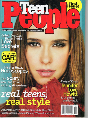 Teen People Magazine February 1998 Jennifer L. Hewitt Hanson Spice Girls Aaliyah