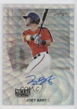 2019 Leaf Metal Draft 1990 Throwback Silver Wave 7/30 Joey Bart #LT-JB1 Auto x3x