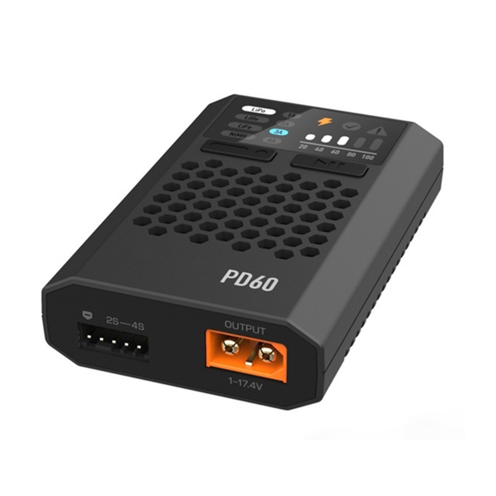 PD60 60W 6A Battery Balance Charger Type-C Input for 1-4S Lipo Battery RC Drone