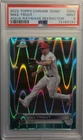 2022 Topps Chrome Sonic - Mike Trout Aqua Raywave  Refractor 001/199 PSA 9 #200