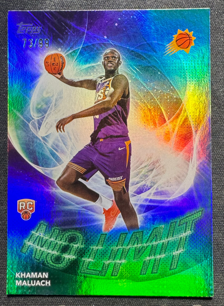 Khaman Maluach 2025-26 Topps Flagship Basketball 73/99 Green No Limit RC #NL-10