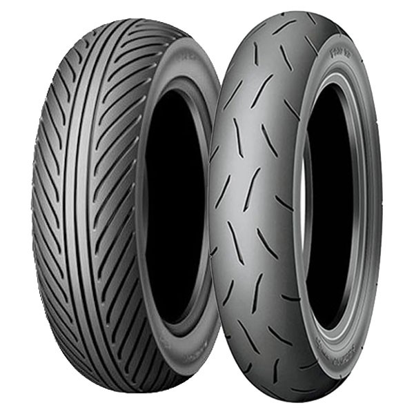 SET DE PNEUS DUNLOP 100/90-10 56J + 100/90-10 56J TT93 GP - Image 7